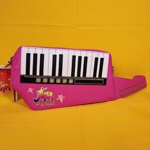 Loungefly Jem and the Holograms Figural Pink Keytar Crossbody Bag NEW